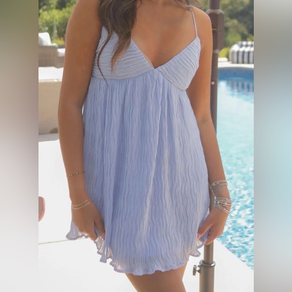 Light Blue Mini Dress